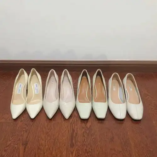 白色通勤高跟鞋合集