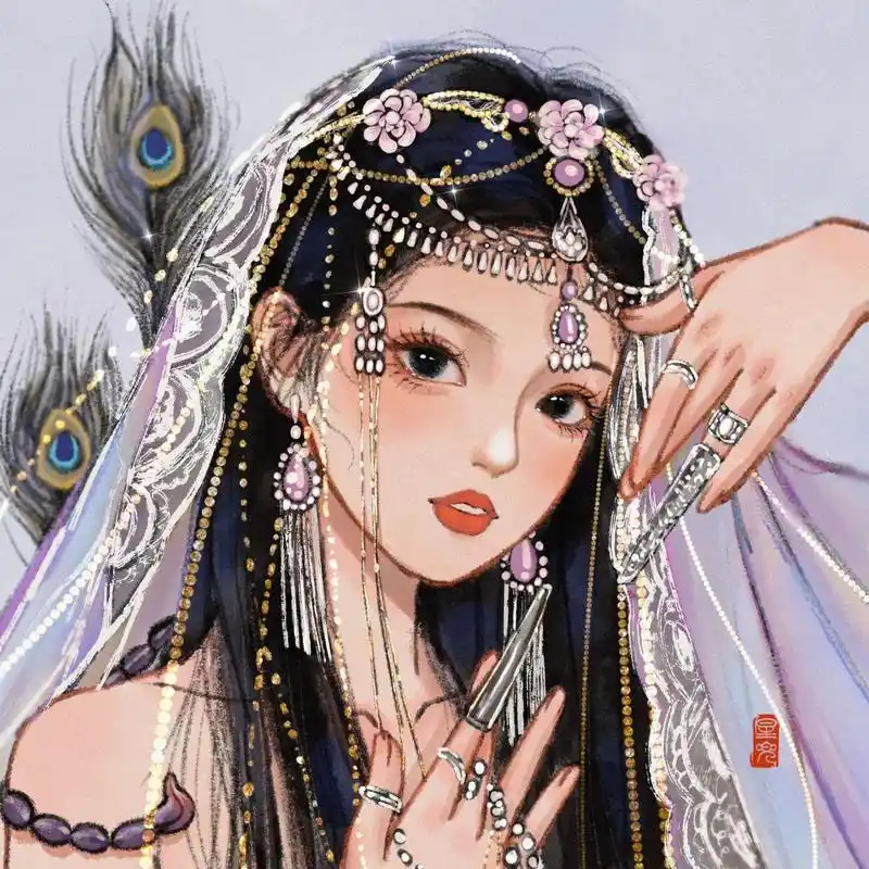 古风十二星座(上)女生头像 终于集齐了上半部分 依次为巨蟹座,摩羯座