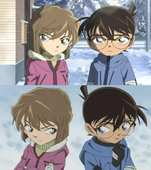 灰原哀柯南情侣头像