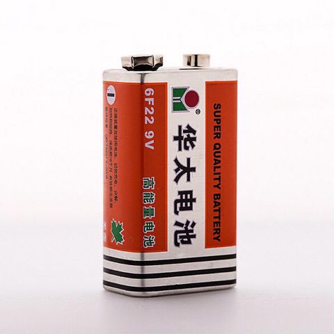 6f22 华太碳性9v叠层方形电池 万用表报警器遥控器话筒专用电池
