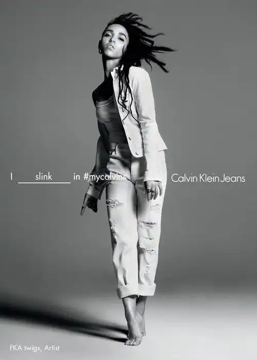 fka twigs与kaner flex代言ck jeans 2016春夏广告大片