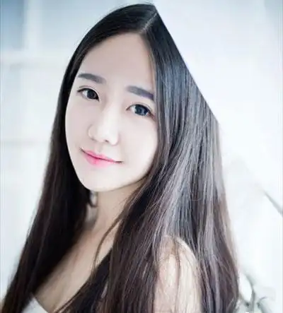 女生长发直发发型小清新长直发发型