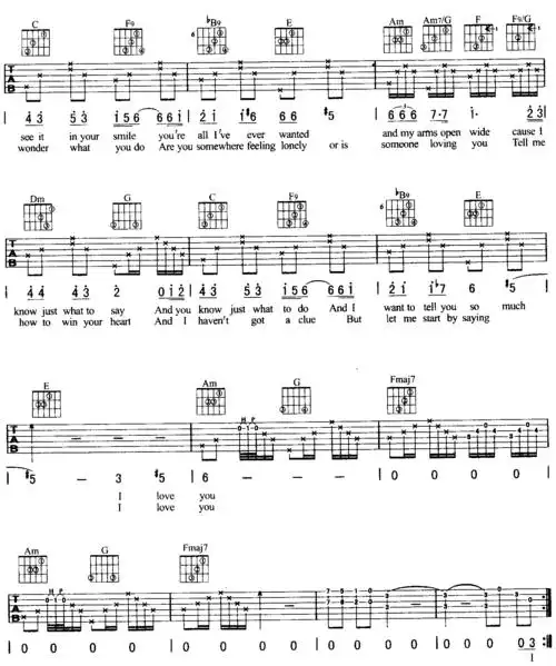 阿杜《hello》吉他谱