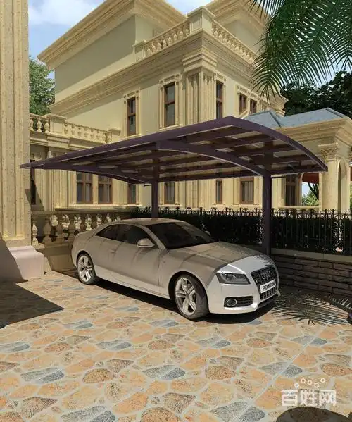 杭州别墅铝合金耐力板汽车蓬停车棚车库棚遮阳篷雨棚棚