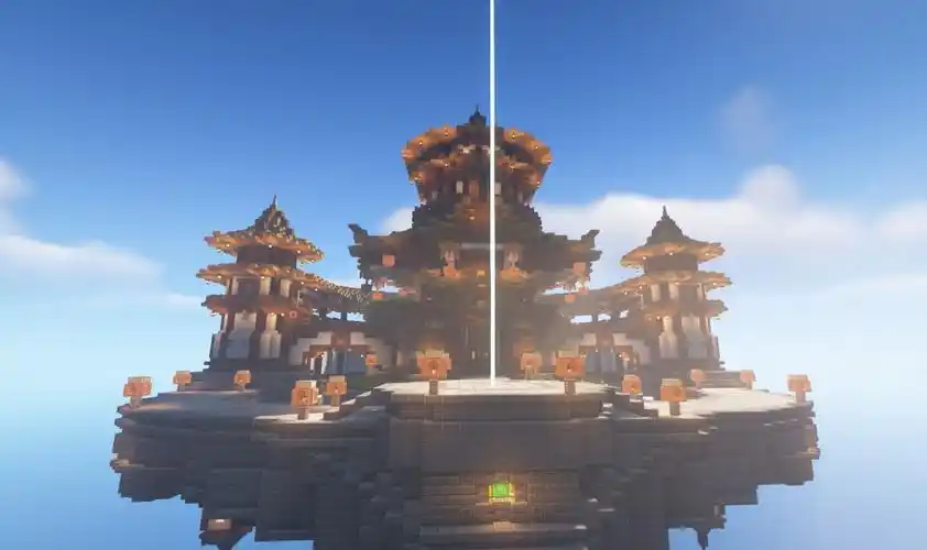 【我的世界建筑 群玉阁】一人一方块一夜一阁楼