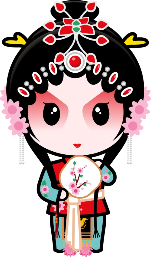 国粹京剧国粹宝贝q版京剧动漫卡通高清大图|动漫|单幅漫画|招财童子多