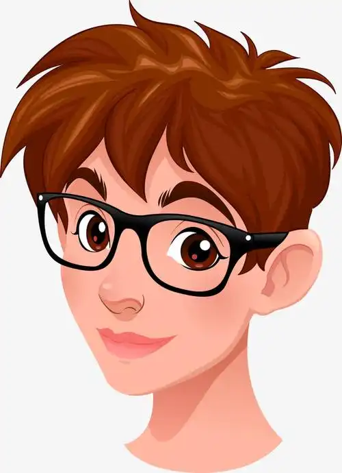 戴眼镜,墨镜,戴墨镜,时尚,有文化,卡通男人,男人,人头像,男孩,戴眼镜