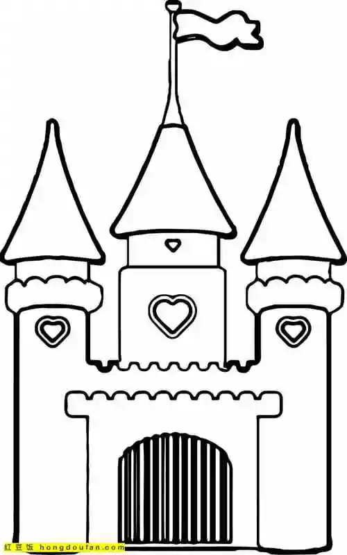 下载,专注力,免费,免费下载,公主,动画片,卡通,四年级,城堡,填色,填色