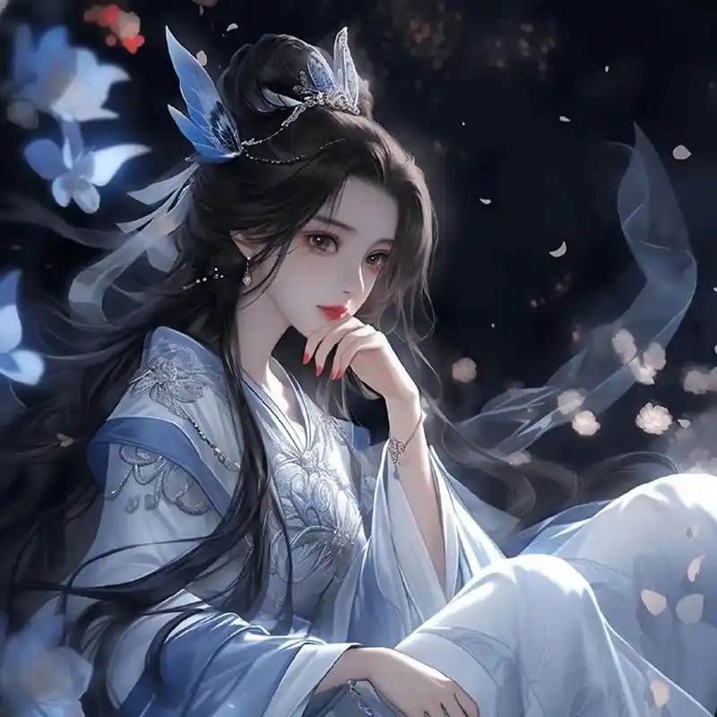 两组超有反差感的古风女生闺蜜头像 676767 #古风头像# #古风小