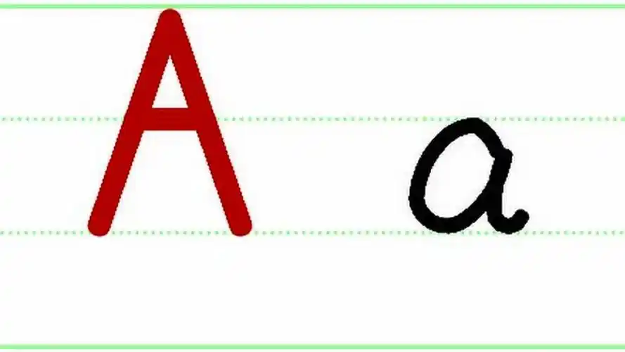 字母a的书写01