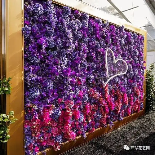 用花艺的方式打开粉丝应援._花墙