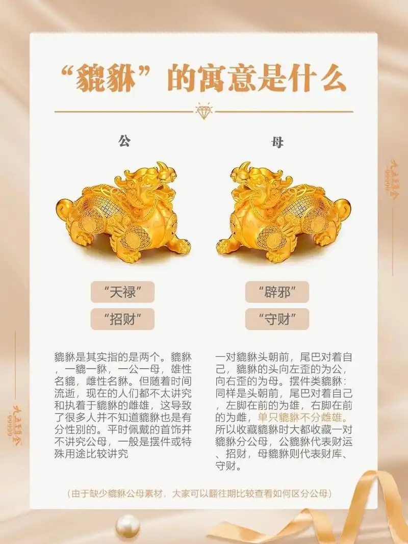 但随着时间流逝,现在的人们都不太讲究和执着于貔貅的雌雄,这导致了