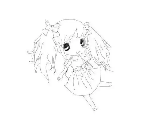 卡通人物简笔画 q版小人简笔画动漫27张简笔画人物女孩可爱,q版动漫