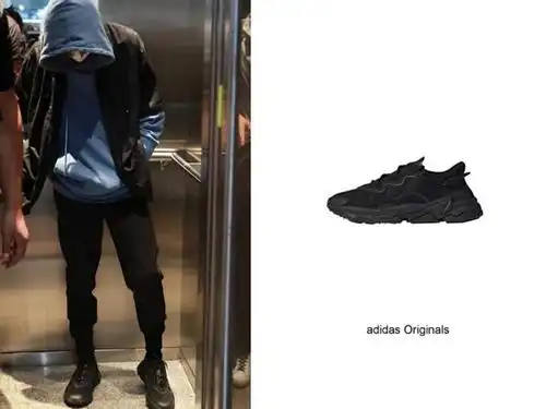 「易烊千玺同款」adidas originals ozweego 纯黑 黑武 热榜第一