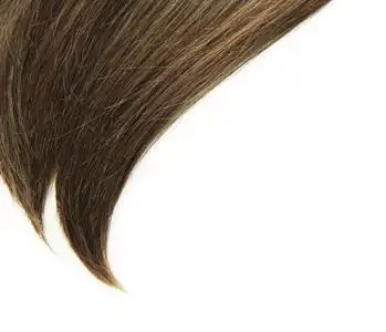 有光泽的褐色头发照片