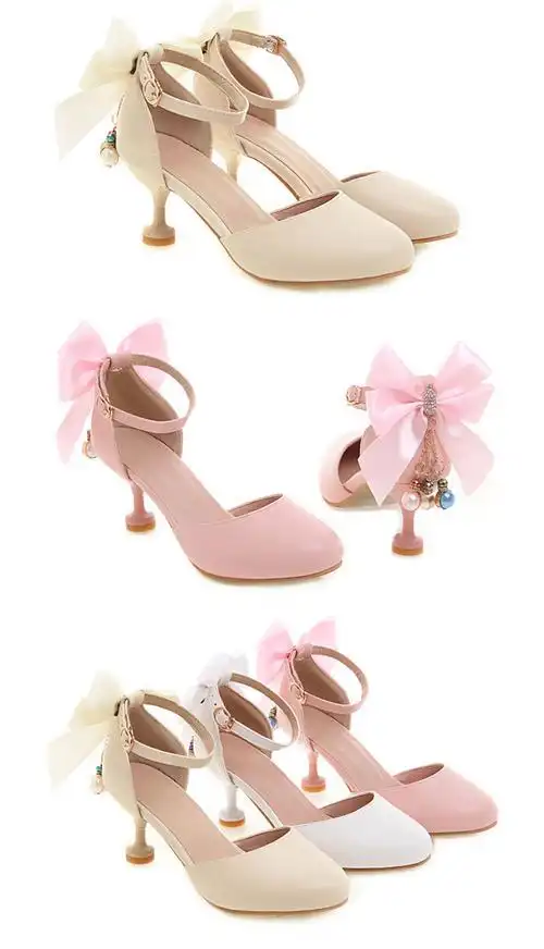 儿童高跟鞋超高12岁可爱公主儿童凉鞋女童凉鞋10岁11岁女孩高跟鞋高细