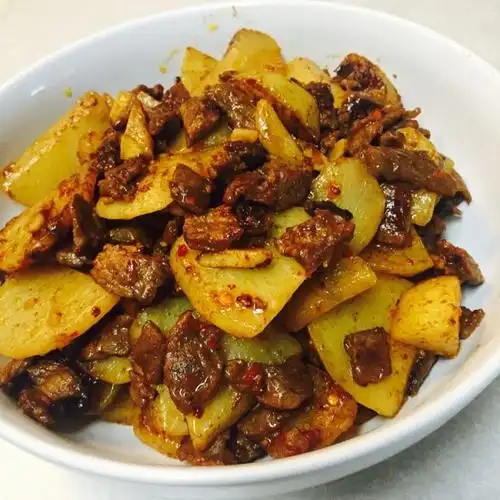 churiver做的土豆炒牛肉