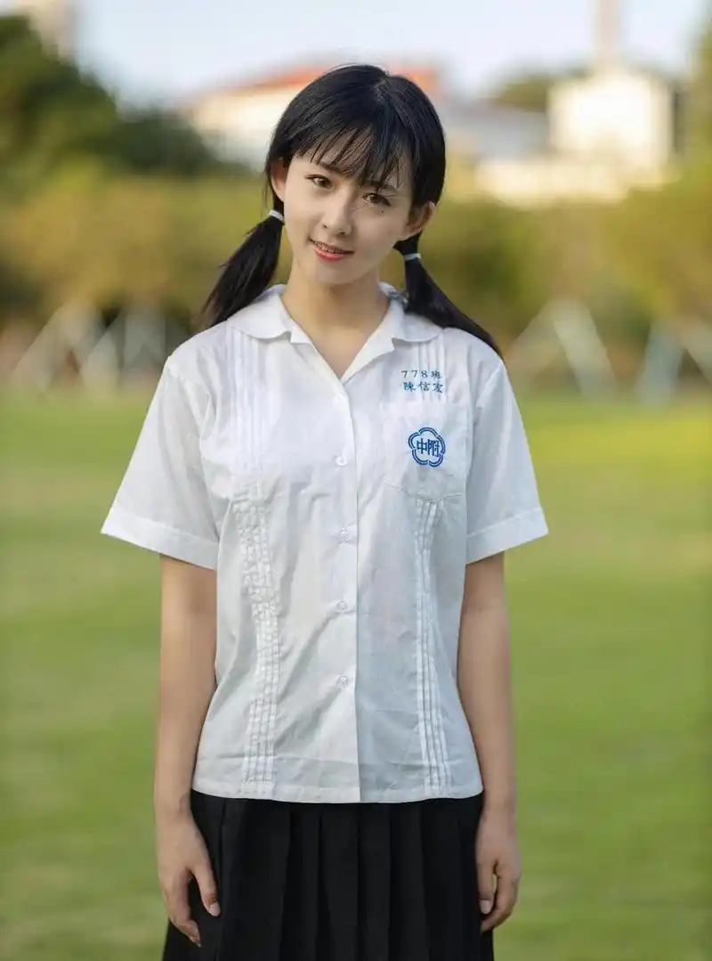 最美校园风~可爱的双马尾校服少女户外写真 #中国版chatgpt来了