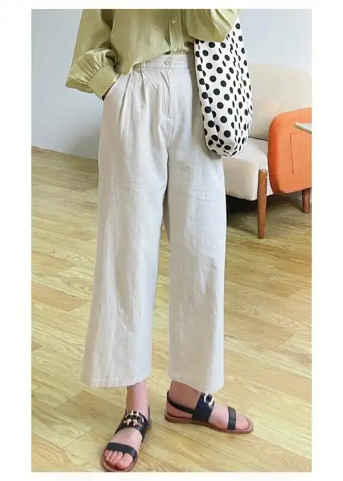 168110腿粗很喜欢松松阔阔的亚麻裤