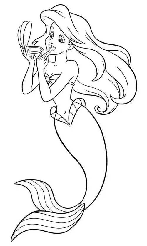 12款简单漂亮的美人鱼美人鱼简笔画怎么画步骤教程