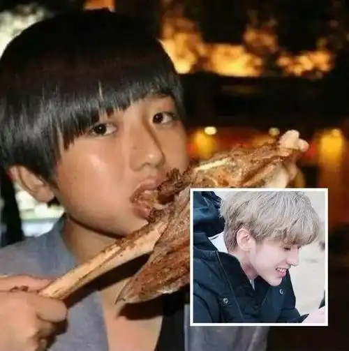 蔡徐坤童年照曝光,皮肤黝黑锅盖头,差别堪比"长开式整容"!