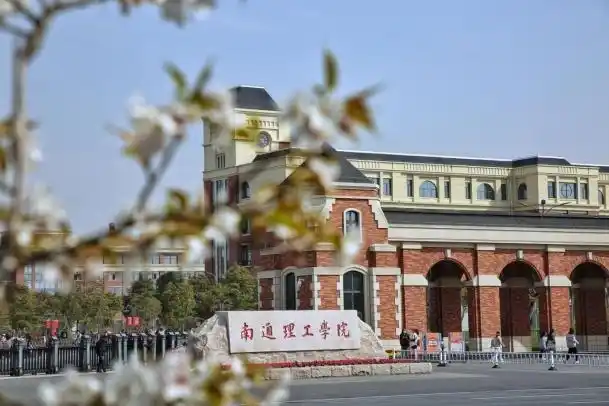 高校校园春色丨南通理工学院斜柳飞舞春花盛放