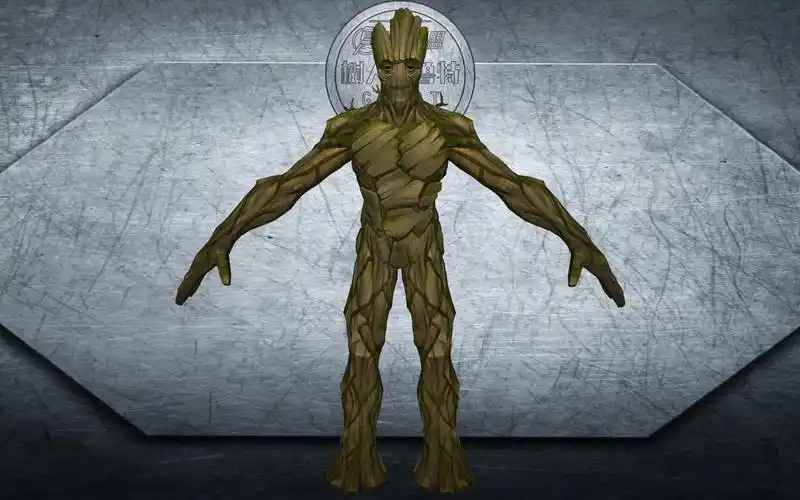 《复仇者联盟》3d英雄人物树人格鲁特设计