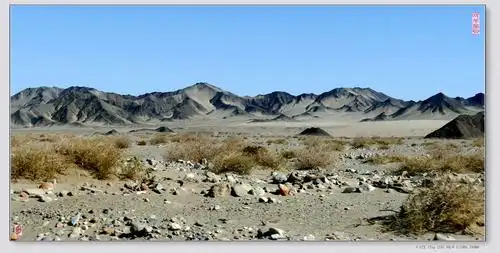 跟山水摄影群去甘肃无人区拍摄国画山景区,事先开好通行证过三道关卡