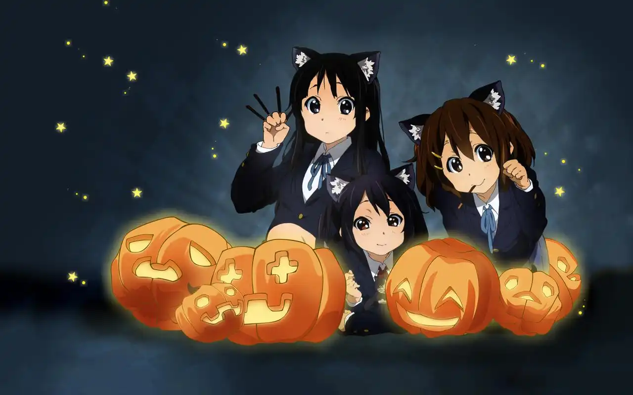 万圣节主题可爱卡通宽屏壁纸