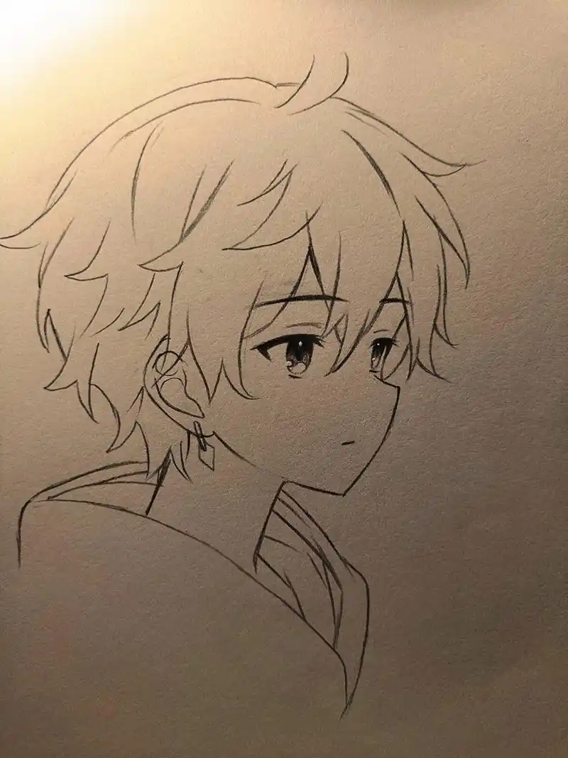 教你画微侧脸男生 "尊重各种声音但只成为自己"