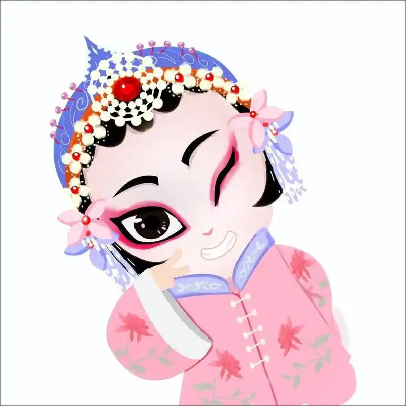 免抠元素 | q版京剧人物Ⅲ 生旦净末丑,锣鼓声相