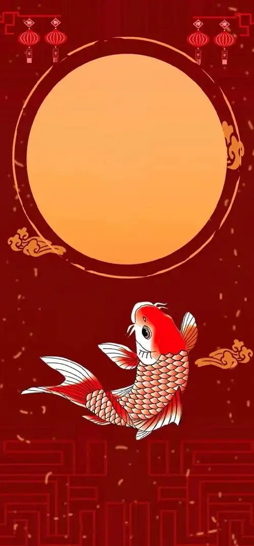 壁纸分享,一池锦鲤,一世锦绣荣华