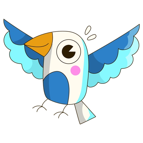 可爱小鸟下载 png下载 ai卡通大嘴鸟下载 png下载 ai卡通金丝雀下载