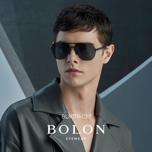 bolon暴龙新款太阳镜飞行员框墨镜不规则潮开车眼镜男bl8070