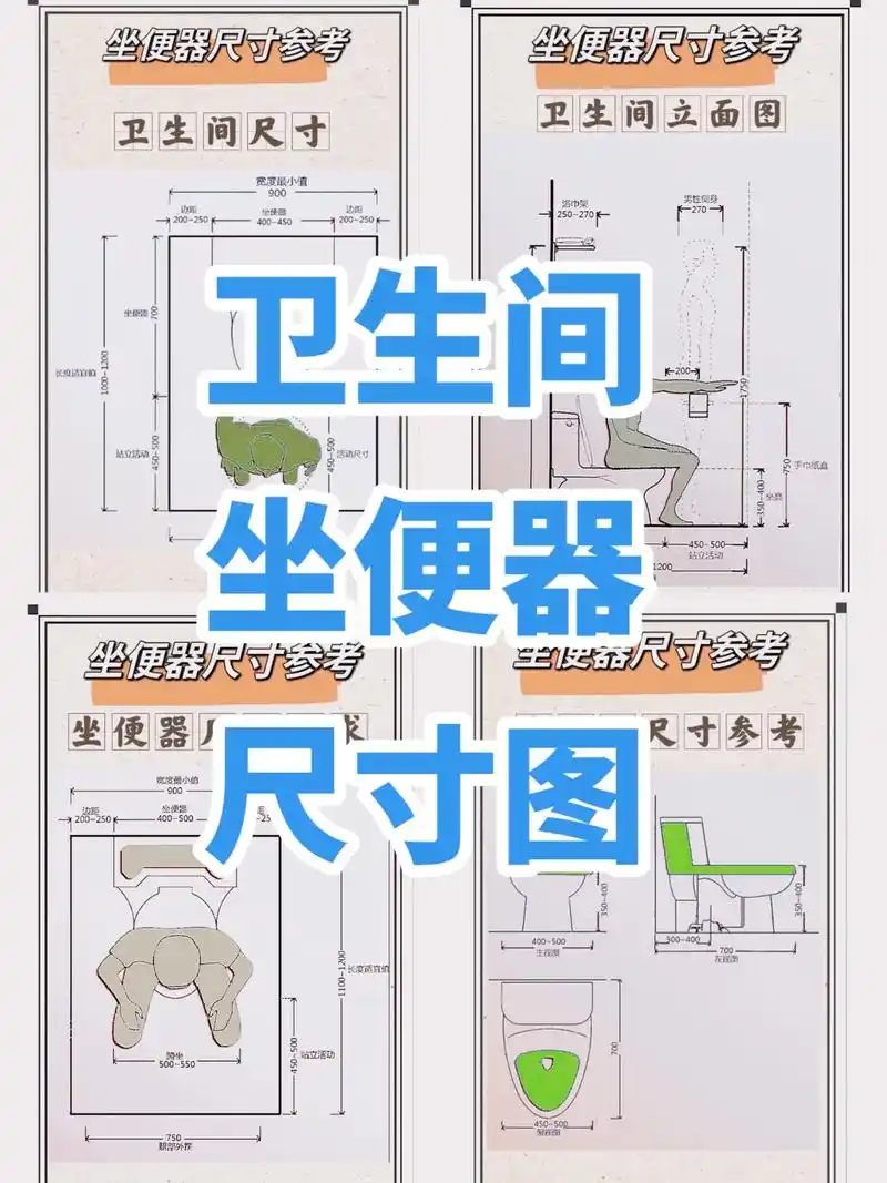 卫生间,坐便器,尺寸参考.#图文伙伴计划 住宅高层楼房中,小 - 抖音