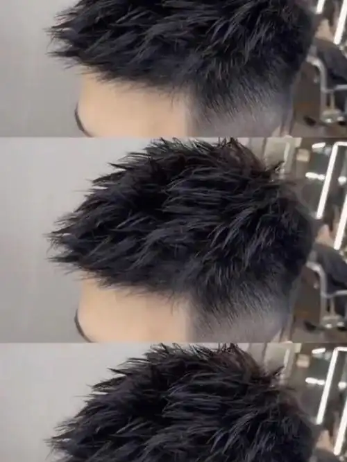 男士锡纸烫  #男士短发  #男士发型#贵阳男士烫发  #摩根烫  #纹理