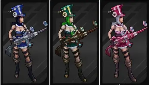 全新炫彩皮肤   以下皮肤获得了全新的炫彩皮肤   皮城女警凯特琳