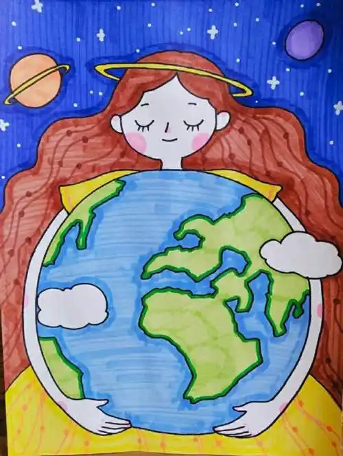 环保儿童画 环保儿童画一等奖图片大全集