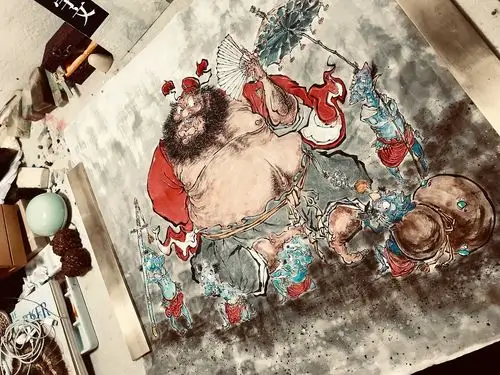 原创作品《钟馗戏五鬼》