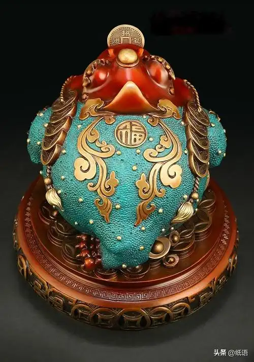 又顺利又有财气的成语对联(吉善缘《聚宝金蟾》金蟾招财摆件)