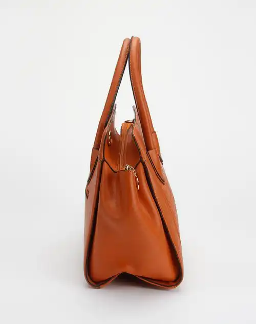 维多利保罗victory polo女士专场-橙色细纹时尚手提包