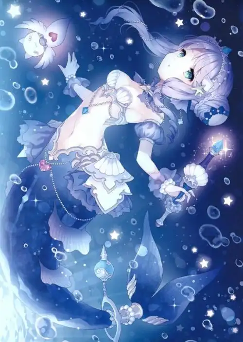 十二星座化身深海美人鱼,双子座是小龙女,天秤座是七彩美人鱼!