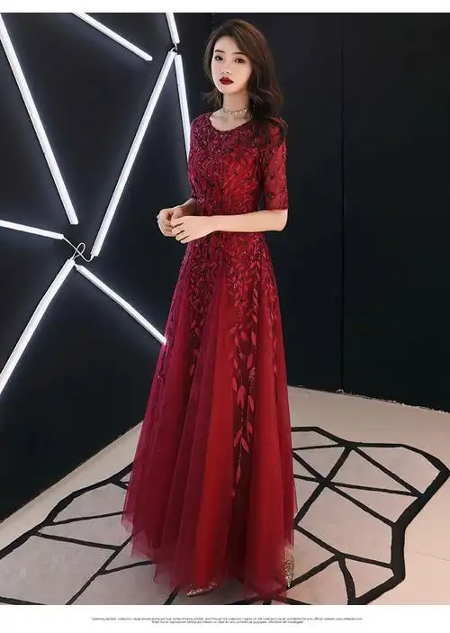 敬酒服新娘2022秋冬款新款红色长款婚礼答谢宴结婚现代显瘦鱼尾款