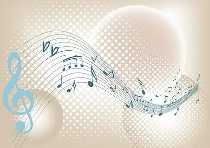 时尚动感纹理音乐符号乐谱海报背景