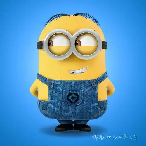 动画人物-可爱小黄人-ps鼠绘