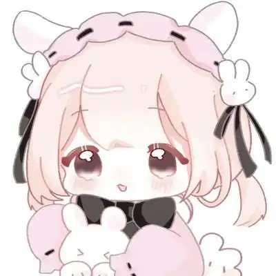 可爱卡通头像女生呆萌q版简单