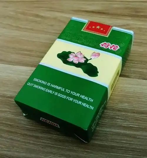 出口版软包荷花烟包装口感品鉴_香烟批发网