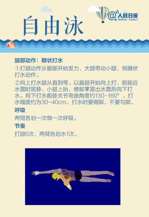 收藏!简明游泳教程,夏天一起来锻炼