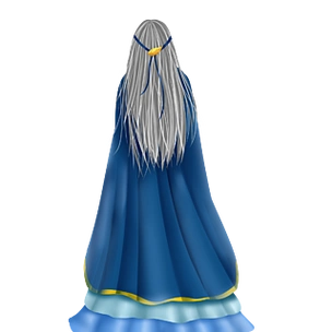 白发古风男子手绘png