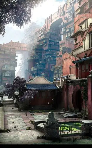 中国风(室外场景材质灯光)